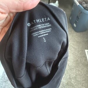 Athleta Transcend 7/8 transcend Leggings in Black